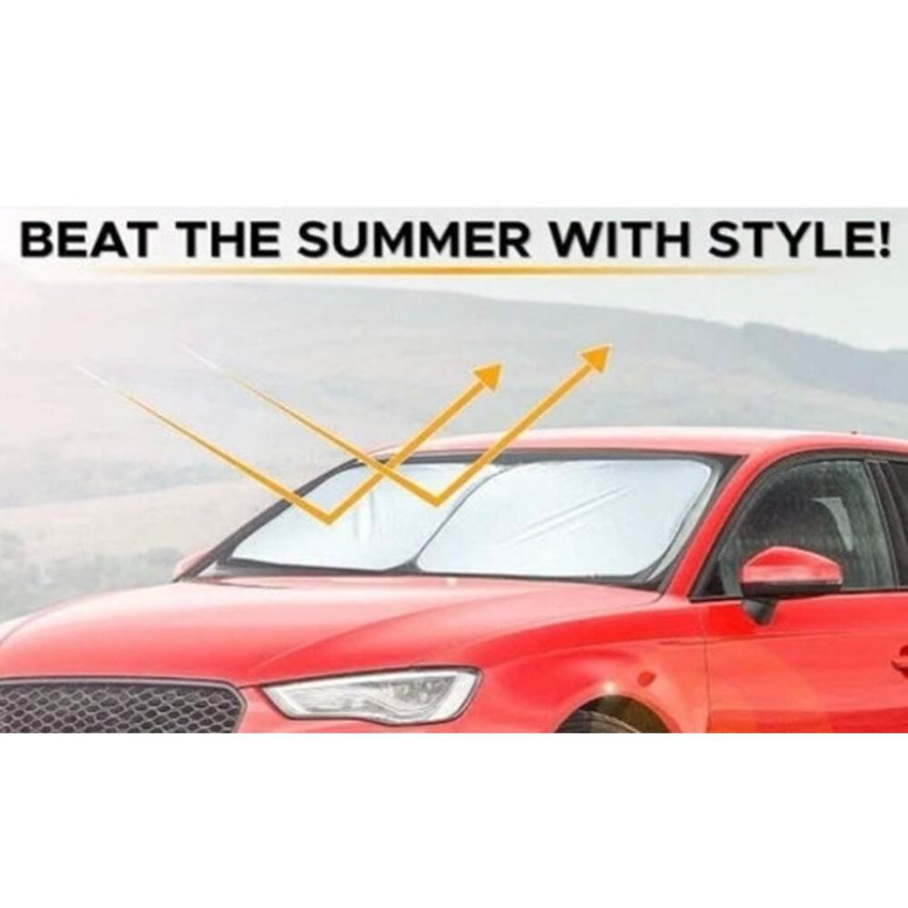 New EcoNour Car Windshield Sun Shade Foldable Front Windshield Small 59 x 29